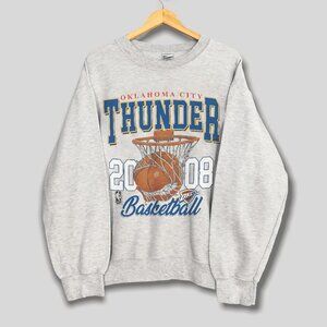 Vintage Oklahoma City Thunder Basketball Sweatshirt, Retro Thunder NBA Shirt Tee